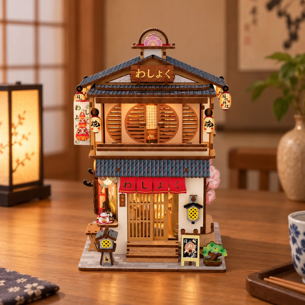 Gezellige Japanse restaurantscène