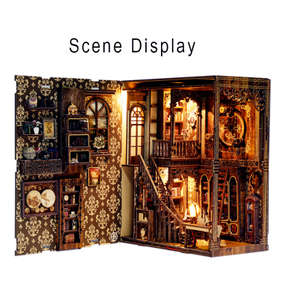 Ancient Book Collection Room DIY Book Nook Kit（Dust cover included）-Book Nook World