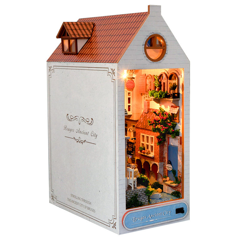 Bruges Ancient City DIY Book Nook Kit-Book Nook World