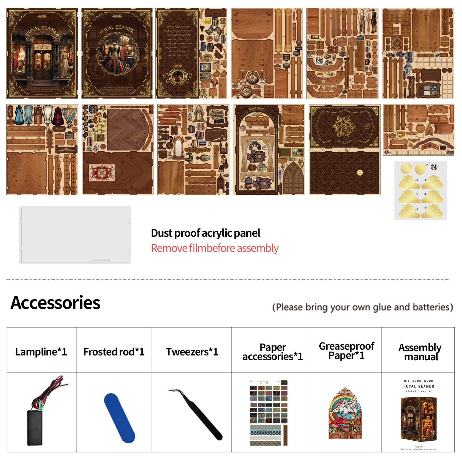 Royal Seamer DIY Book Nook Kit-Book Nook World