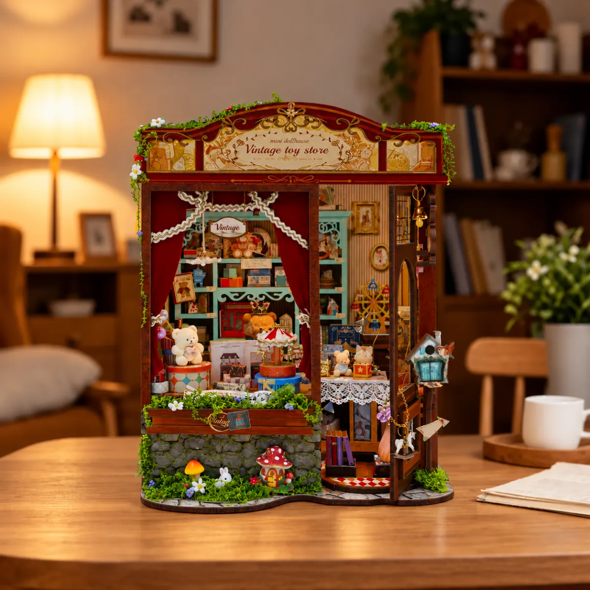 Dreamy Fairy Tale House DIY Miniature Kit with lights off