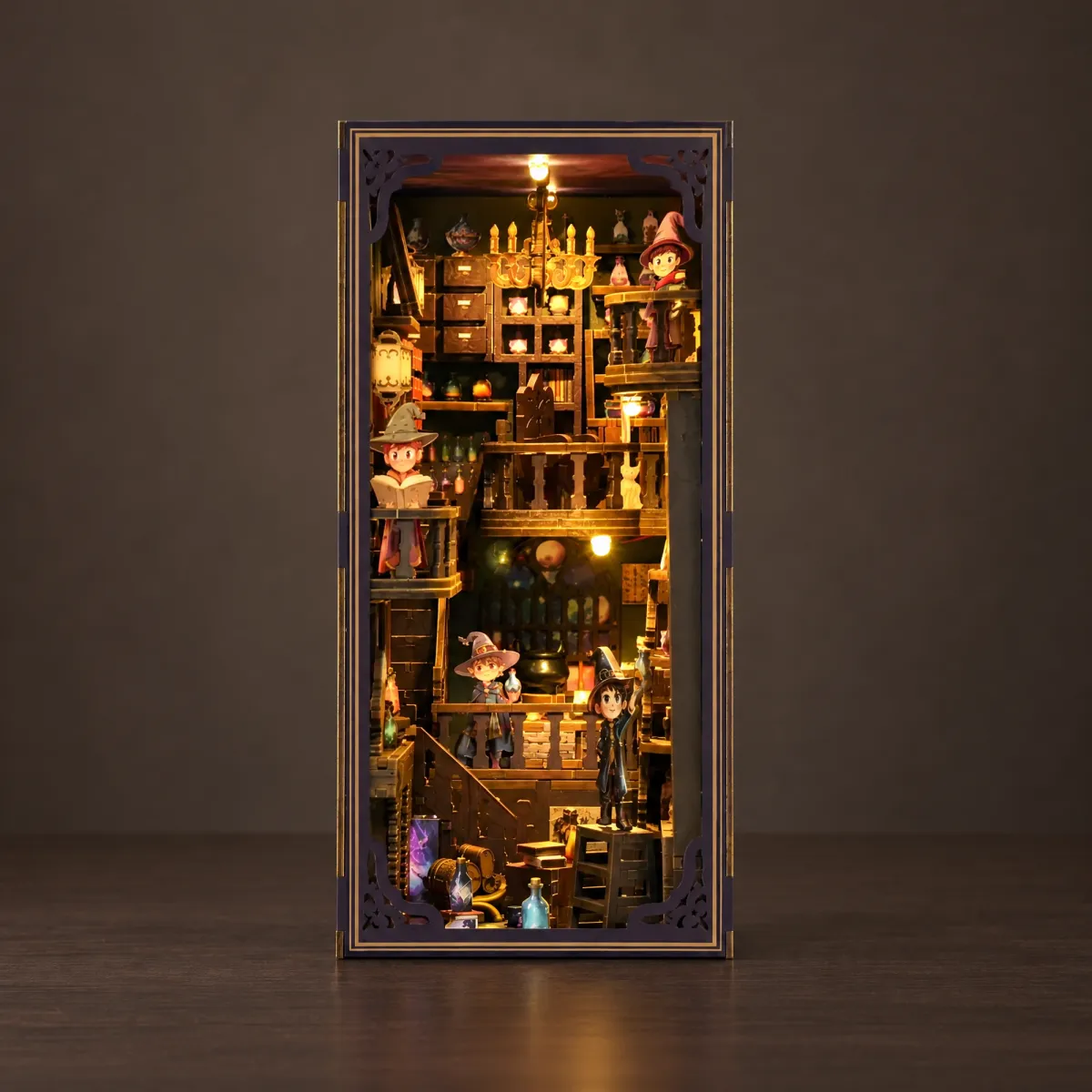 Magische Serie: Alchemy Master DIY Boekenhoekset met het licht aan