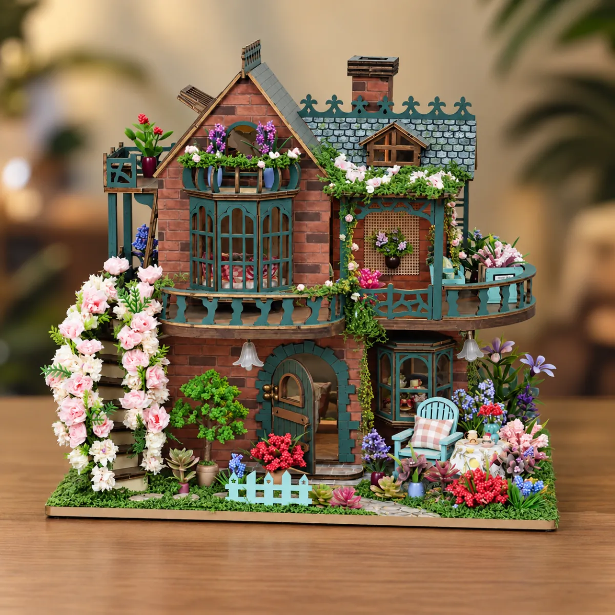 Fairy Garden DIY Mini House Kit l DIY Miniature Kit with lights off