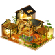 Oriental Charm DIY Miniatur Puppenhaus Kit - Buch Nook Welt