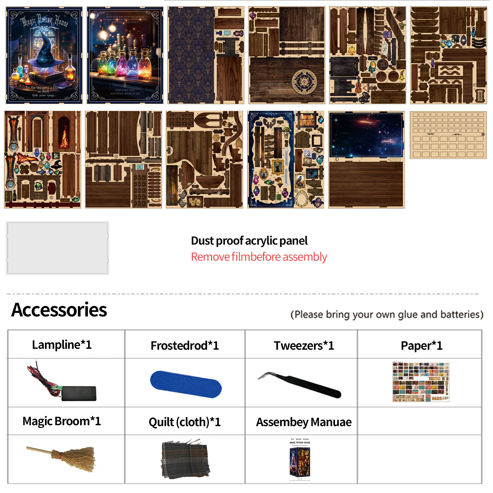 Magic Series: Magic Potion House DIY Book Nook Kit-Book Nook World