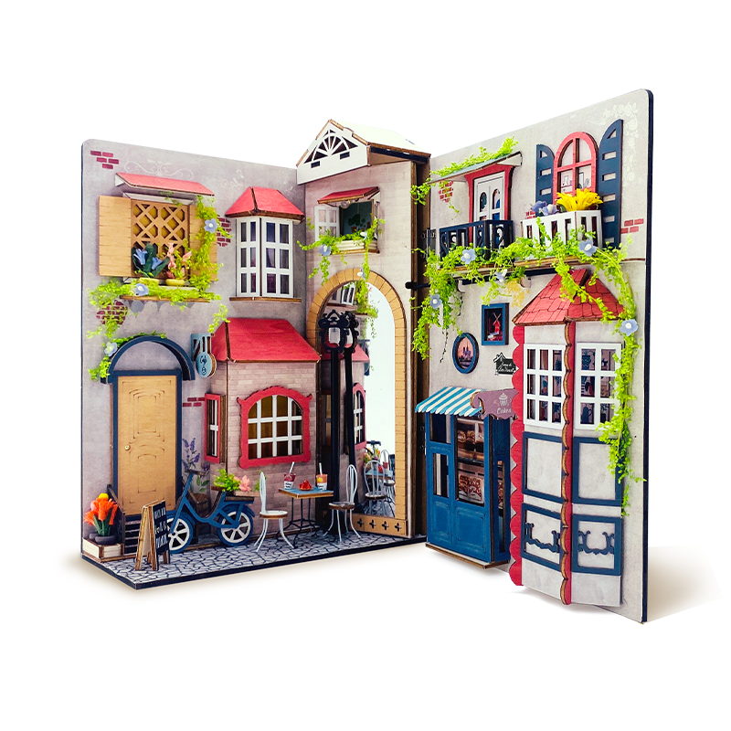 Parisian Alley DIY Book Nook Kit-Book Nook World
