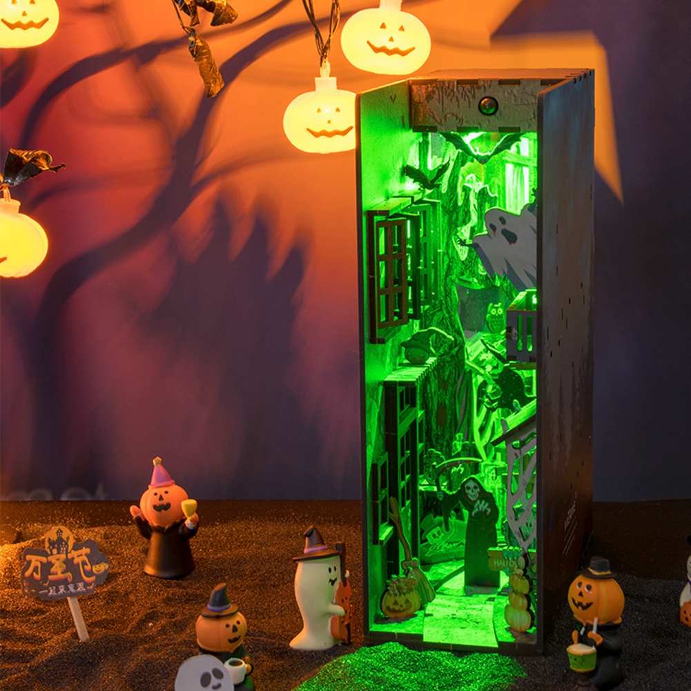 Spooky Alley DIY Book Nook Kit | Halloween Edition-Book Nook World