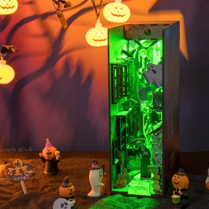 Spooky Alley DIY Book Nook Kit | Halloween Edition-Book Nook World