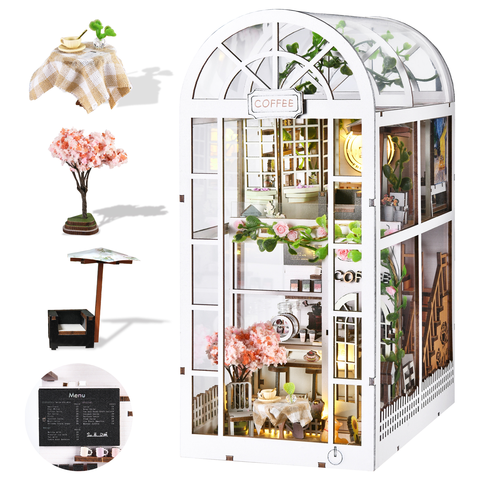 Coffee Shop DIY Book Nook Kit-Book Nook World