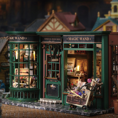 Magic House DIY Wooden Miniature House Kit-Book Nook World