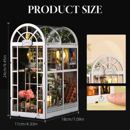 Coffee Shop DIY Book Nook Kit-Book Nook World