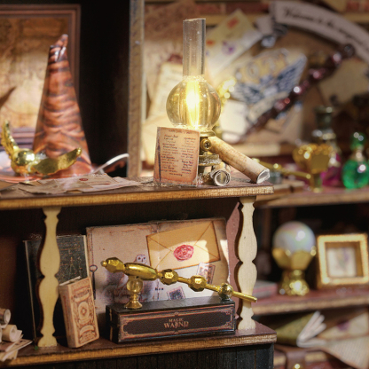 Magic House DIY Wooden Miniature House Kit-Book Nook World