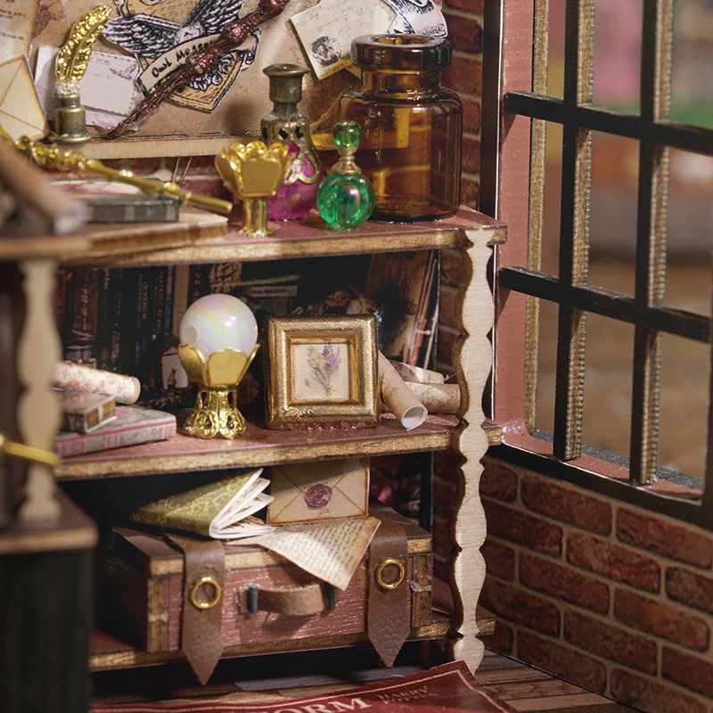 Magic House DIY Wooden Miniature House Kit-Book Nook World