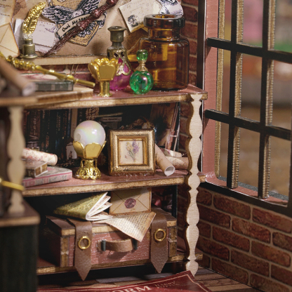 Magic House DIY Wooden Miniature House Kit-Book Nook World