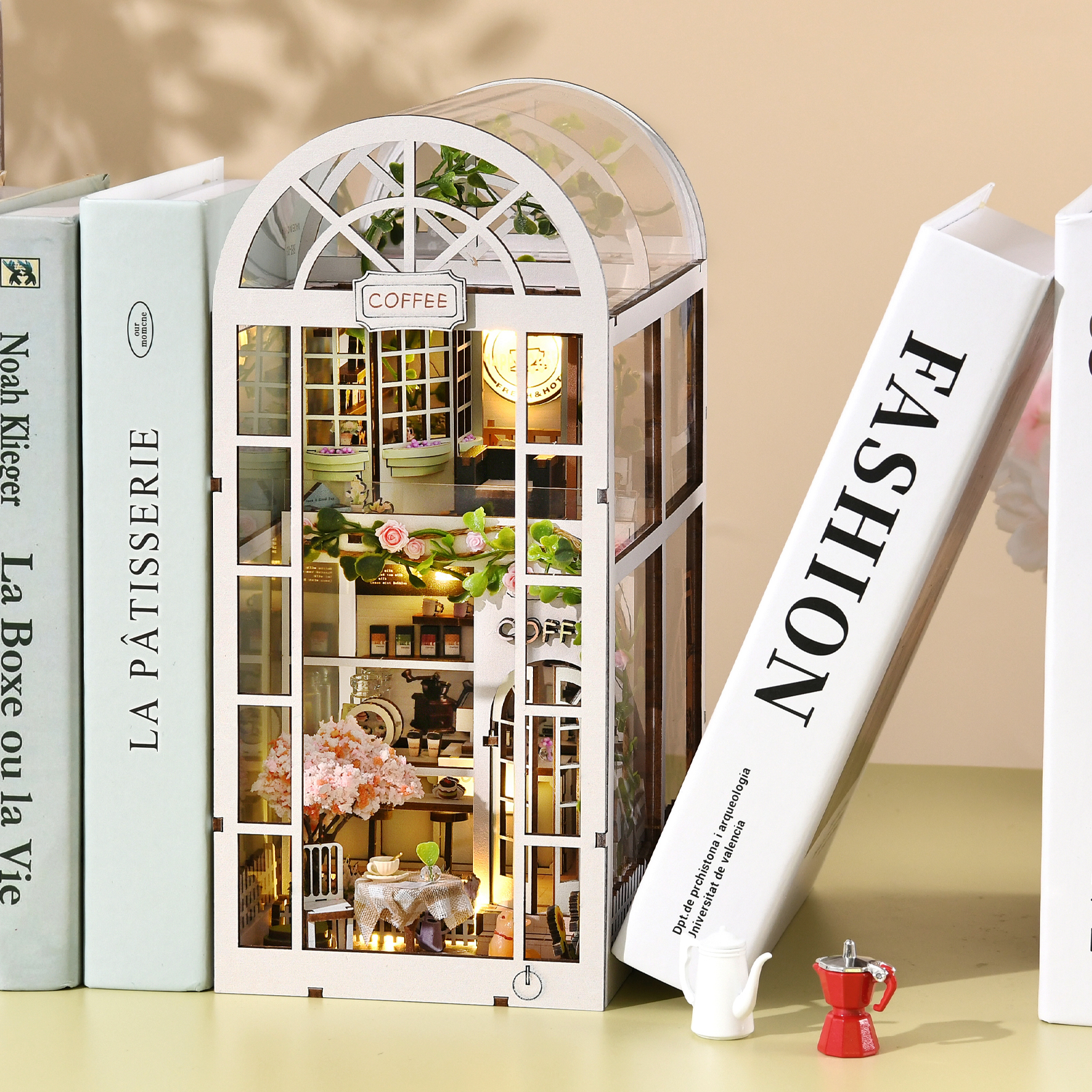 Coffee Shop DIY Book Nook Kit-Book Nook World