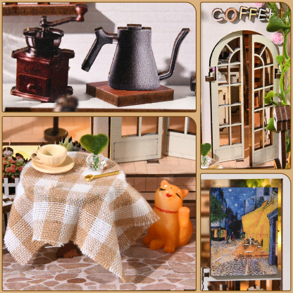 Coffee Shop DIY Book Nook Kit-Book Nook World