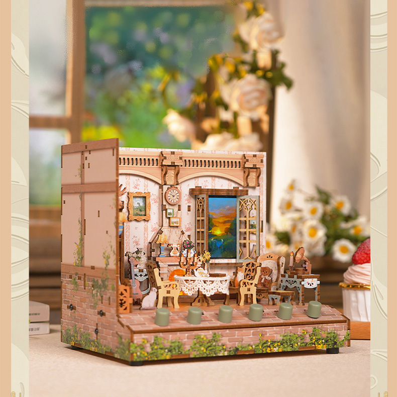 Country Lifestyle DIY Dynamic Music & Dynamic Scene Dollhouse-Book Nook World