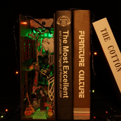 Spooky Alley DIY Book Nook Kit | Halloween Edition-Book Nook World