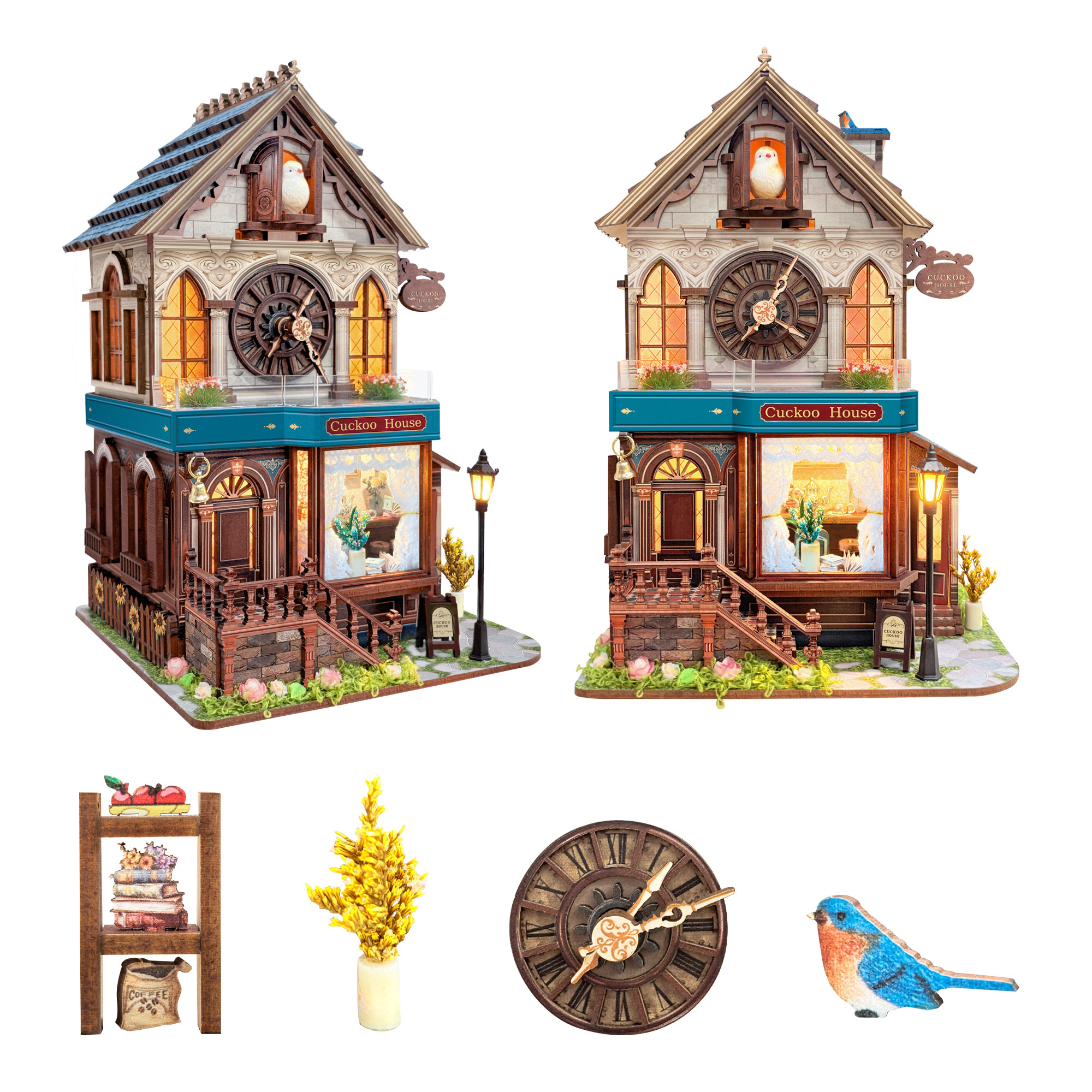 Clock Building Kit Cuckoo Clock House Kit - DIY Cuckoo Clock Building Kit – Book Nook World
