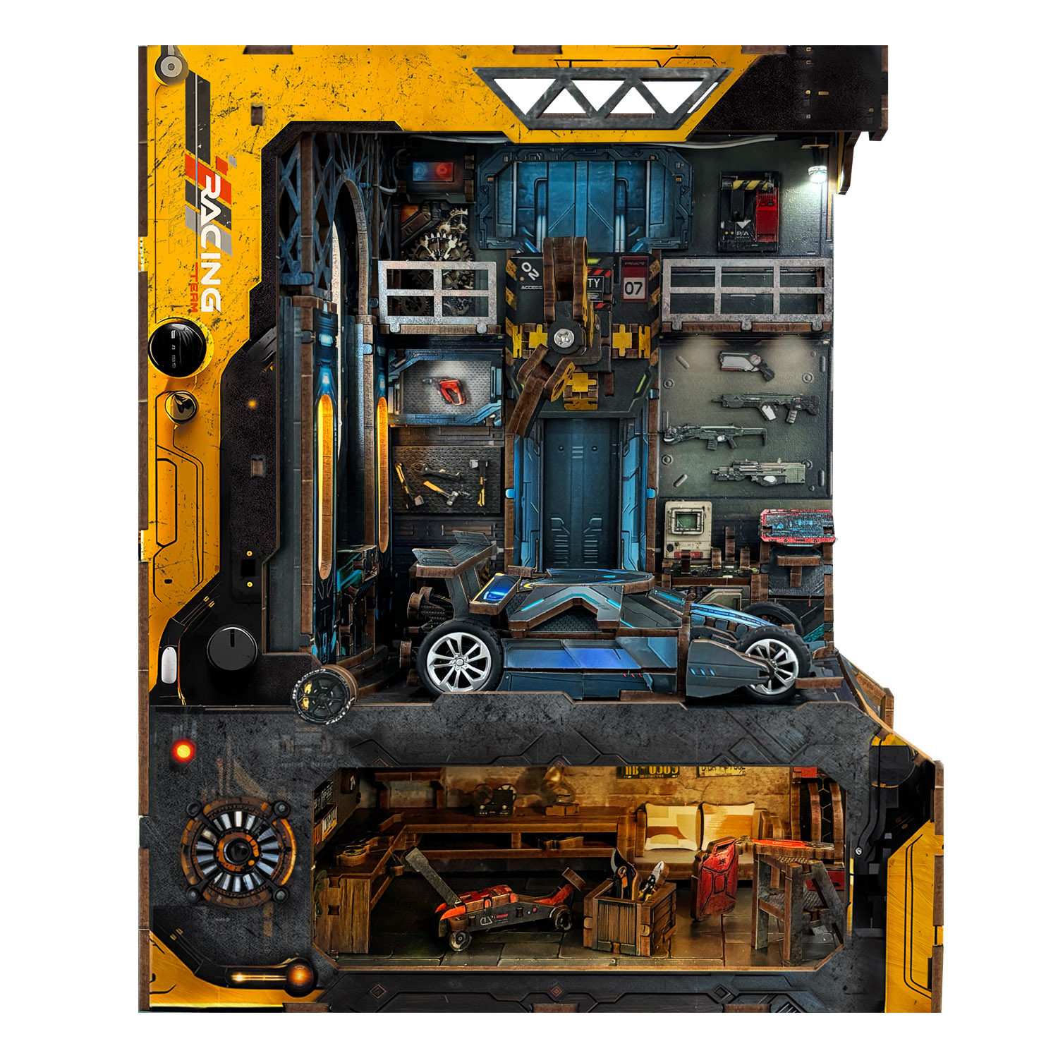 Automobile Workshop DIY Book Nook Kit（Dust cover included）-Book Nook World