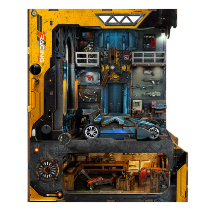 Automobile Workshop DIY Book Nook Kit（Dust cover included）-Book Nook World