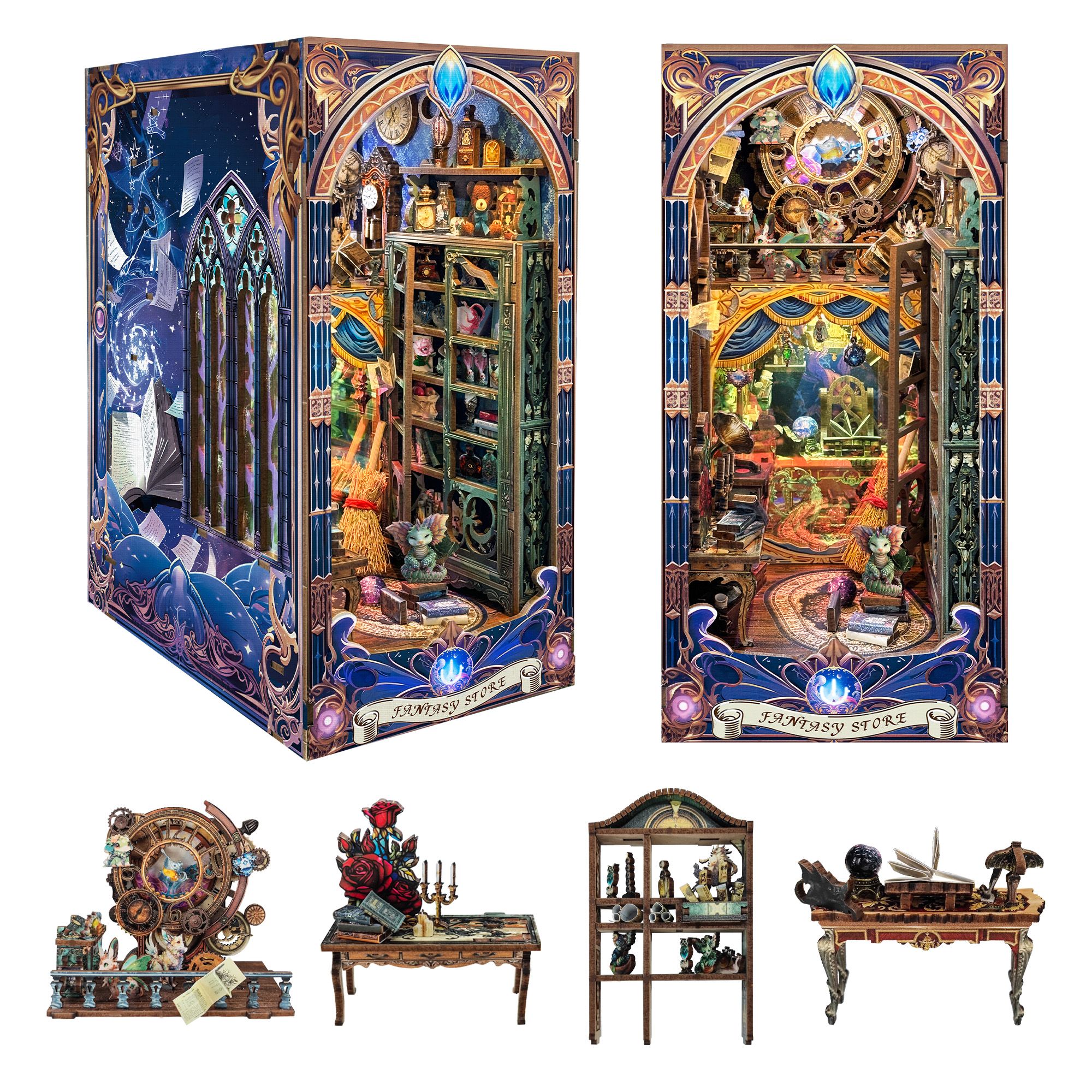 Fantasy Store DIY Book Nook Kit（Dust cover included）-Book Nook World