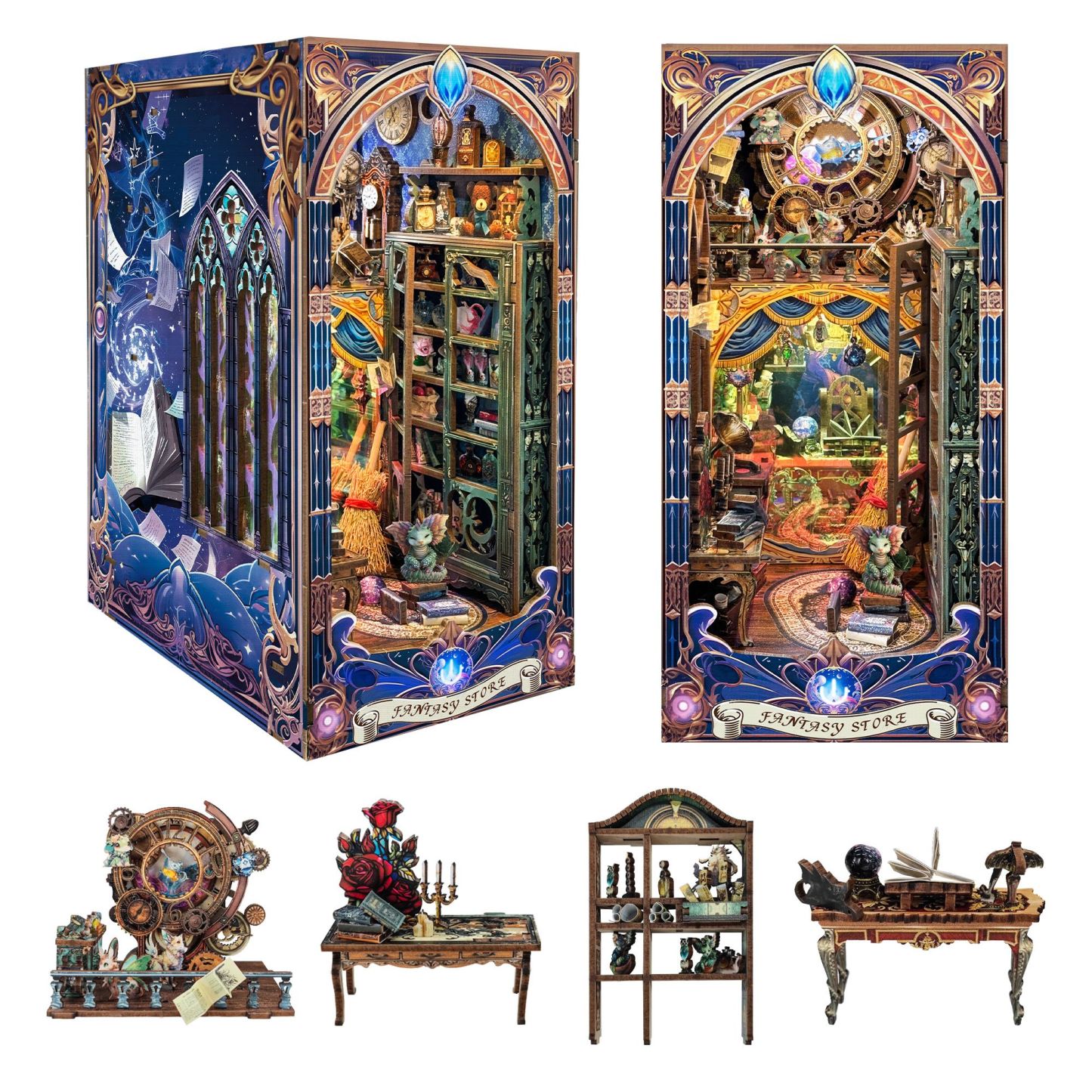 Fantasy Store DIY Book Nook Kit(Dust cover included)-Book Nook World