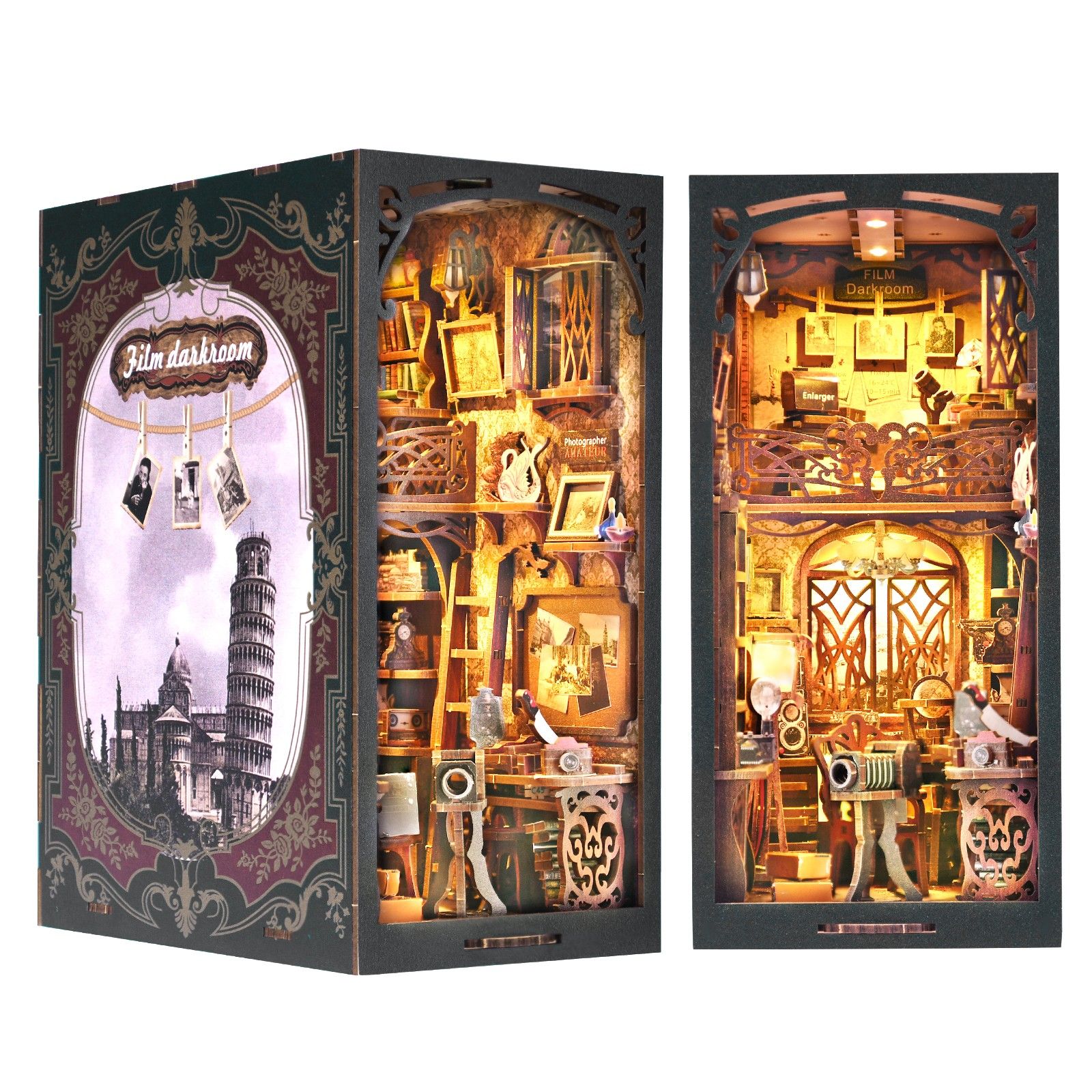 Film Darkroom DIY Book Nook Kit-Book Nook World