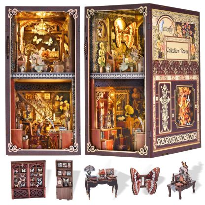 Butterfly Collection Room DIY Book Nook Kit-Book Nook World