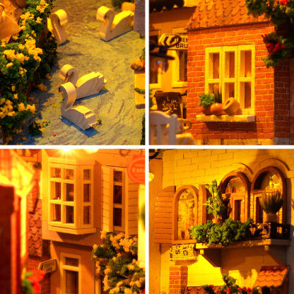 Bruges Ancient City DIY Book Nook Kit-Book Nook World