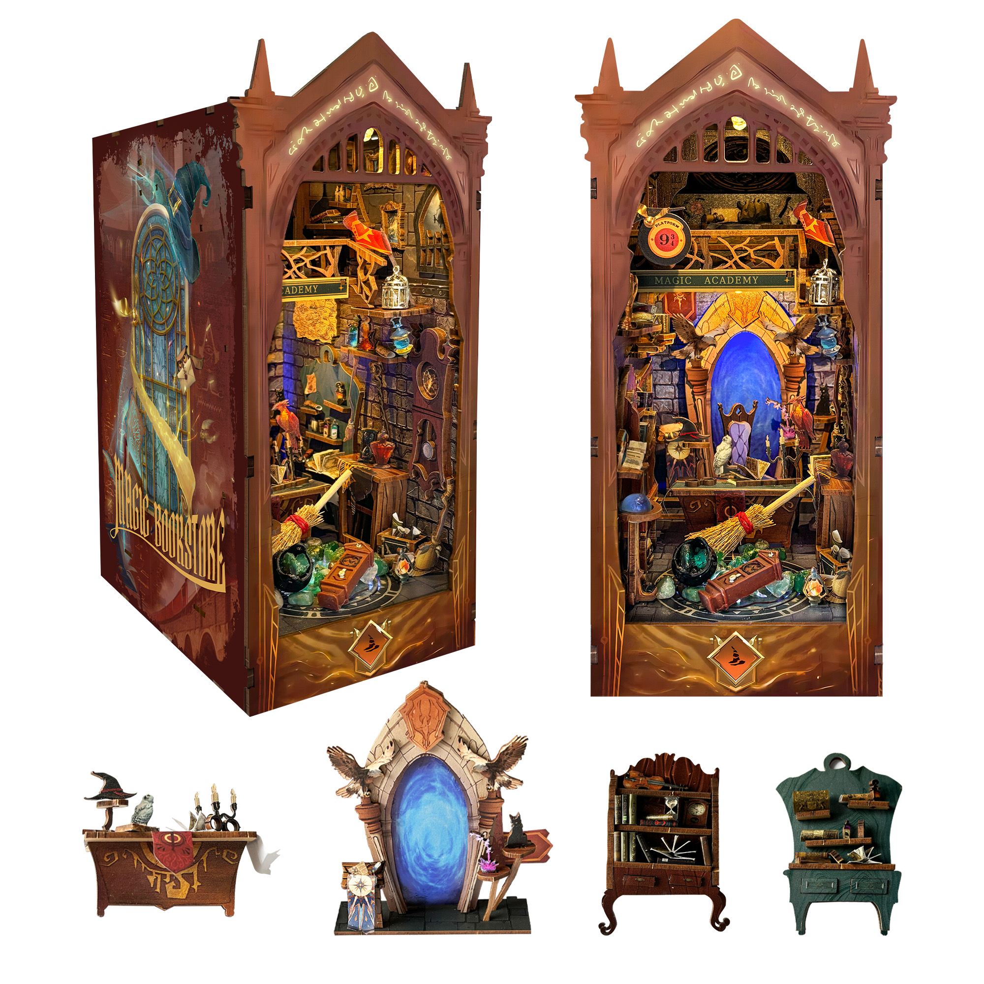 Magic Academy DIY Book Nook Kit-Book Nook World