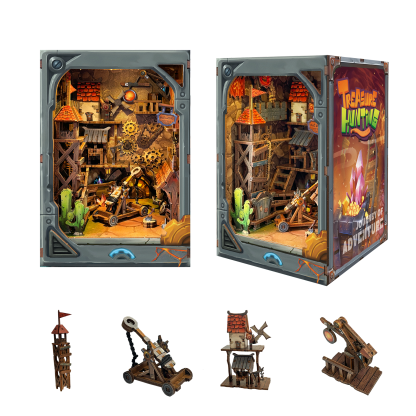 Mining Zone Fortress DIY Book Nook Kit-Book Nook World