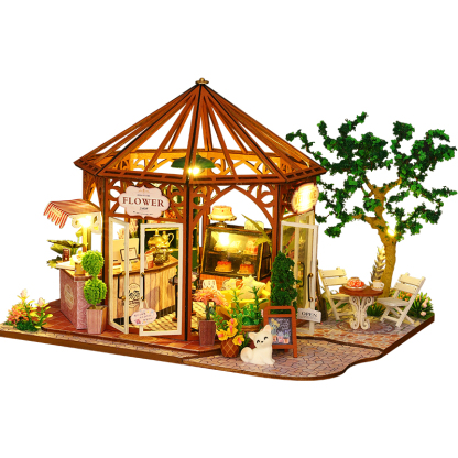 Whimsical Delights: The Bloom & Pastry Retreat DIY Miniature Kit-Book Nook World
