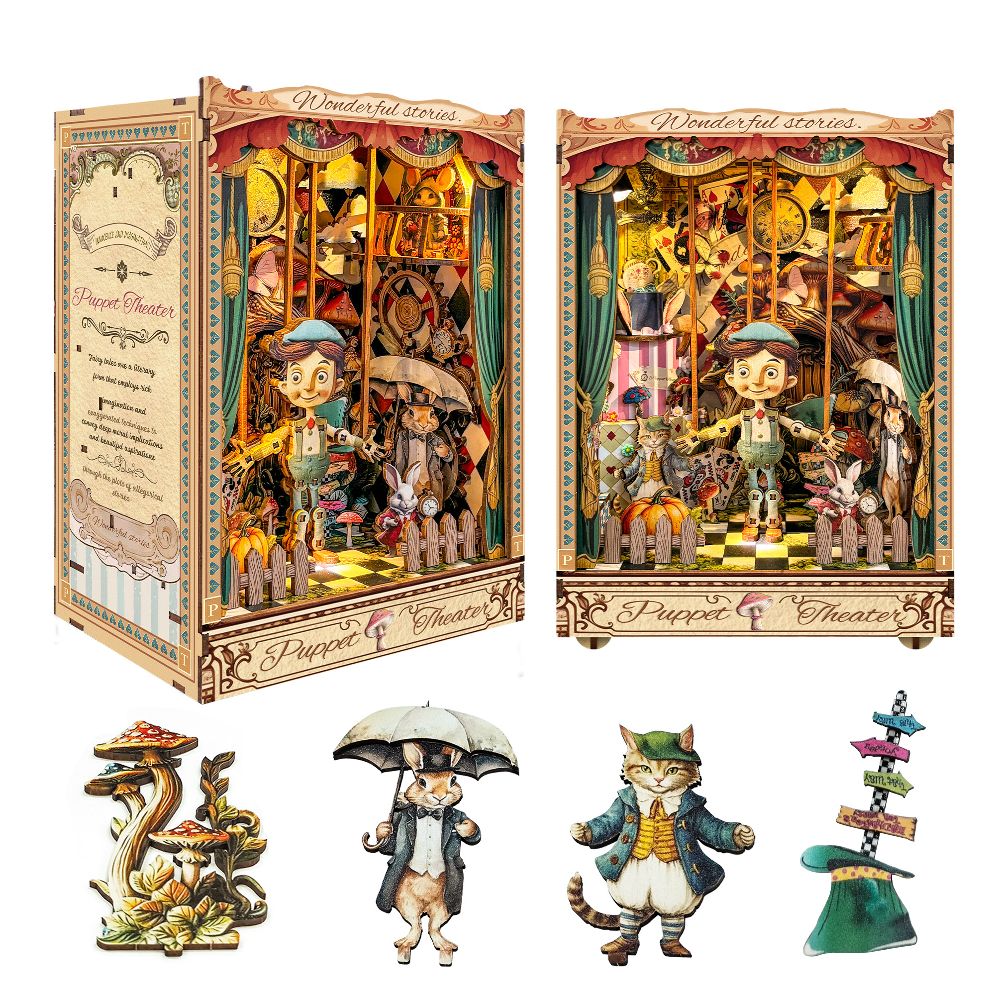 Puppet Theater DIY Book Nook Kit-Book Nook World