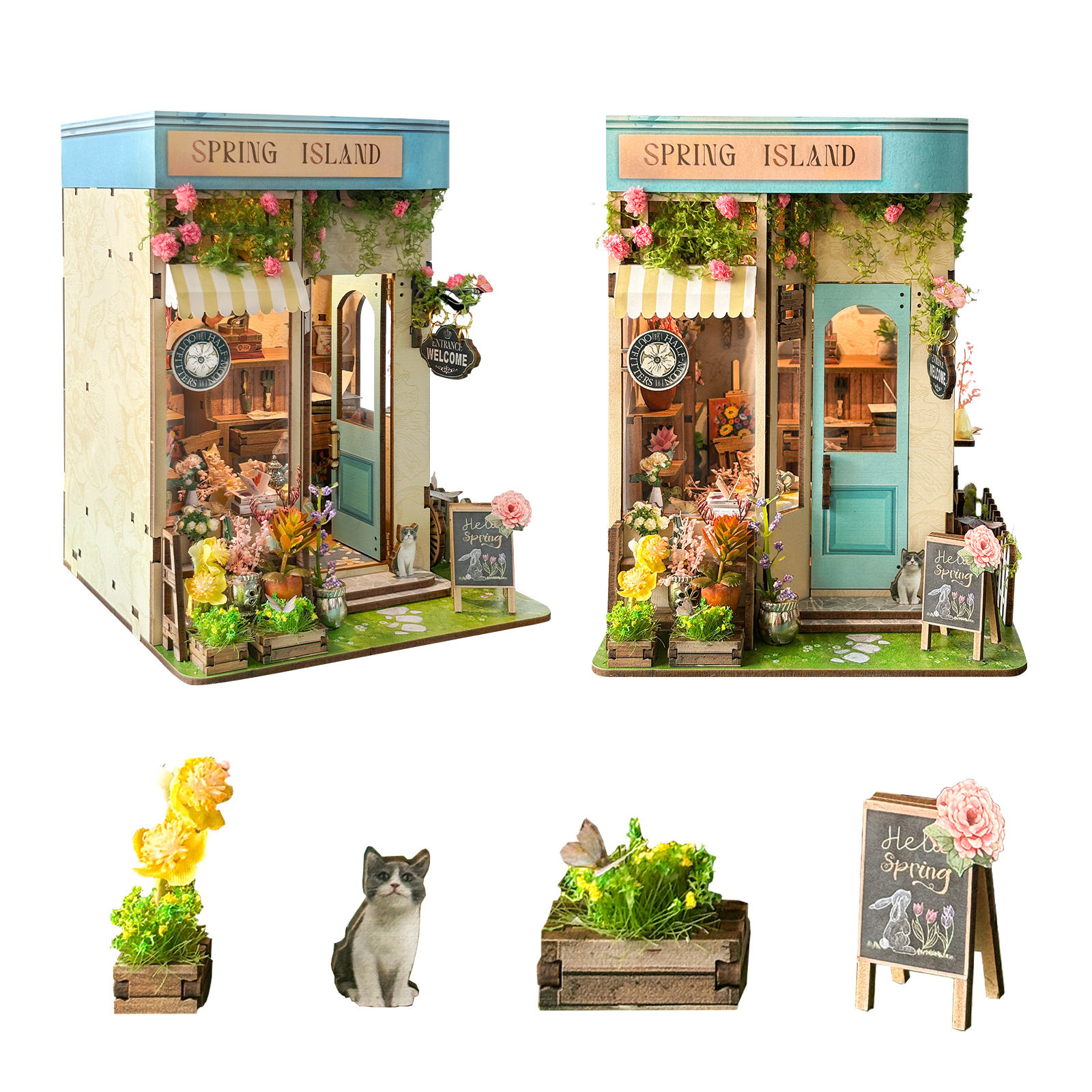 Spring Island DIY Book Nook Kit-Book Nook World