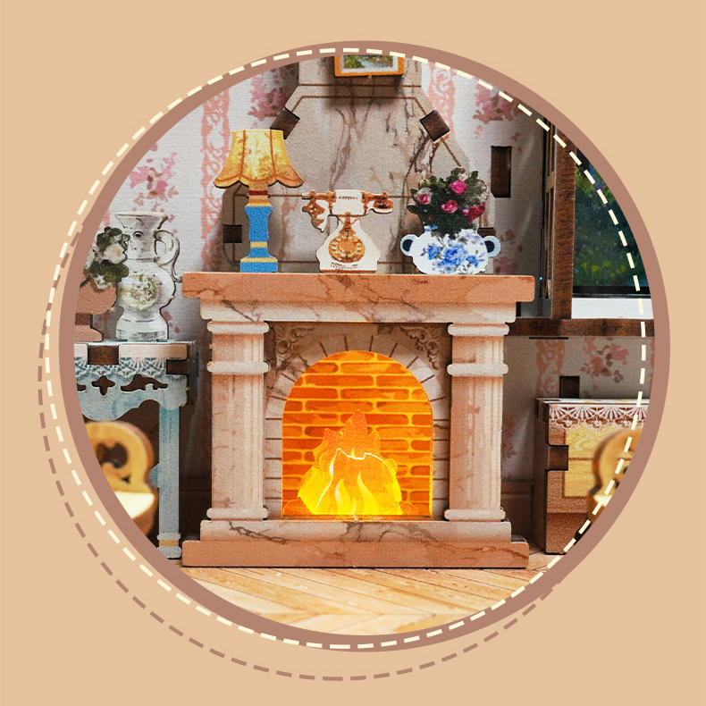 Country Lifestyle DIY Dynamic Music & Dynamic Scene Dollhouse-Book Nook World