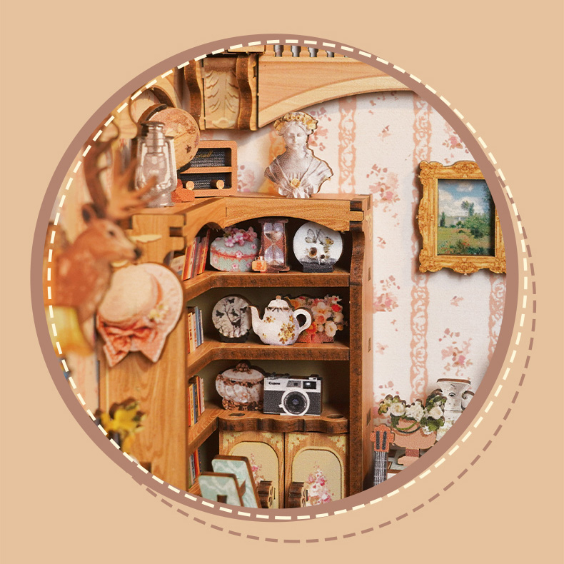 Country Lifestyle DIY Dynamic Music & Dynamic Scene Dollhouse-Book Nook World