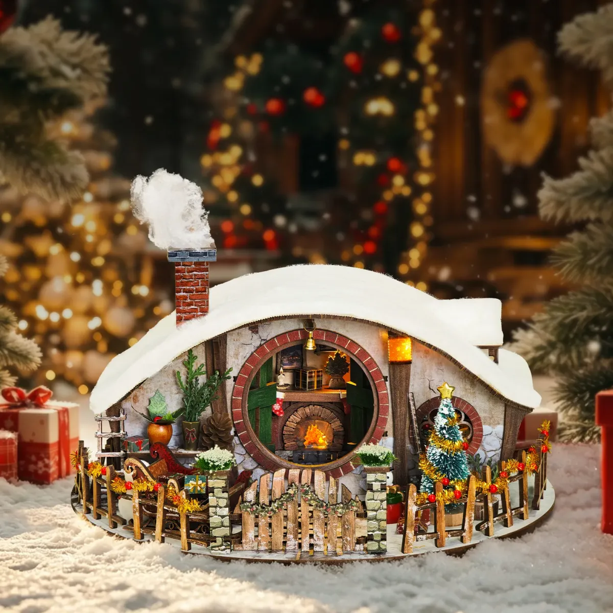 Snow-Covered Cottage Design