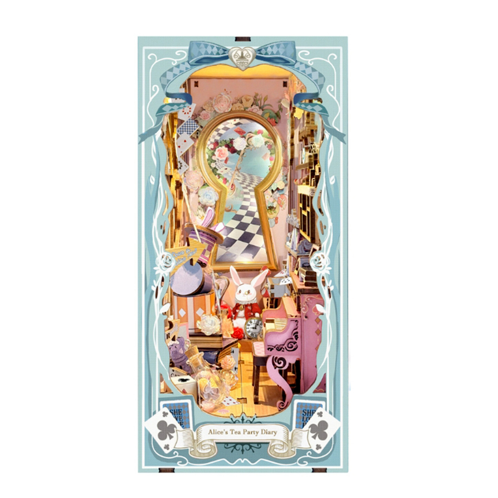 Alice's Tea Party Diary Book Nook Kit