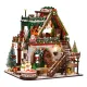 Snowy Christmas Lodge DIY Miniature Dollhouse Kits