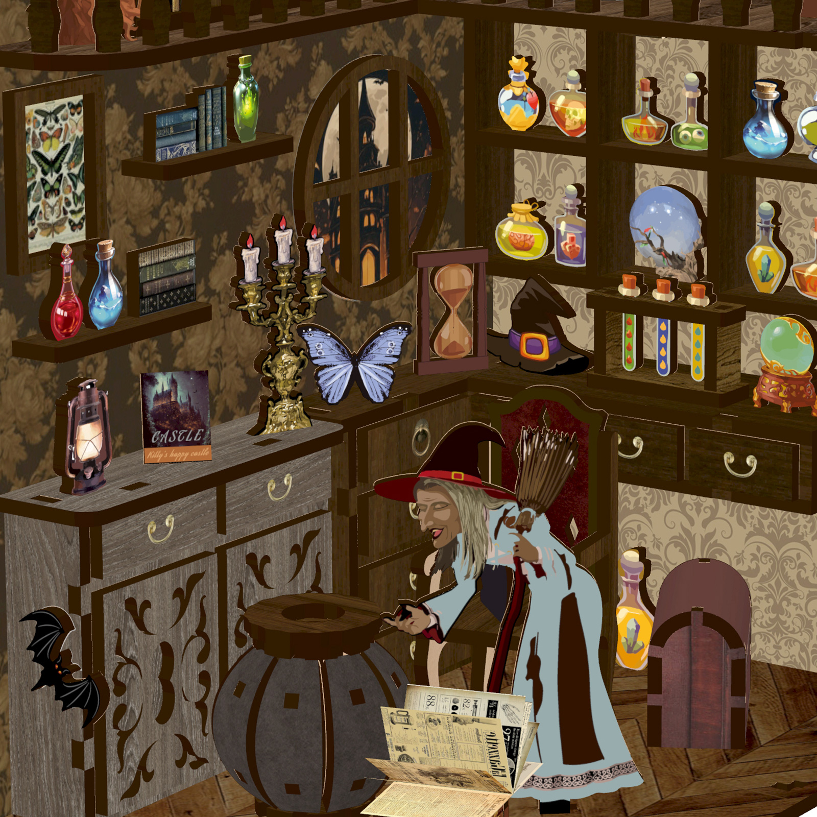 Magic Night DIY Book Nook Kit-Book Nook World