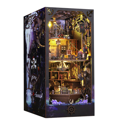 Aden Pirate Ship DIY Book Nook Kit-Book Nook World