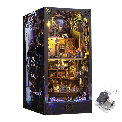 Aden Pirate Ship DIY Book Nook Kit-Book Nook World