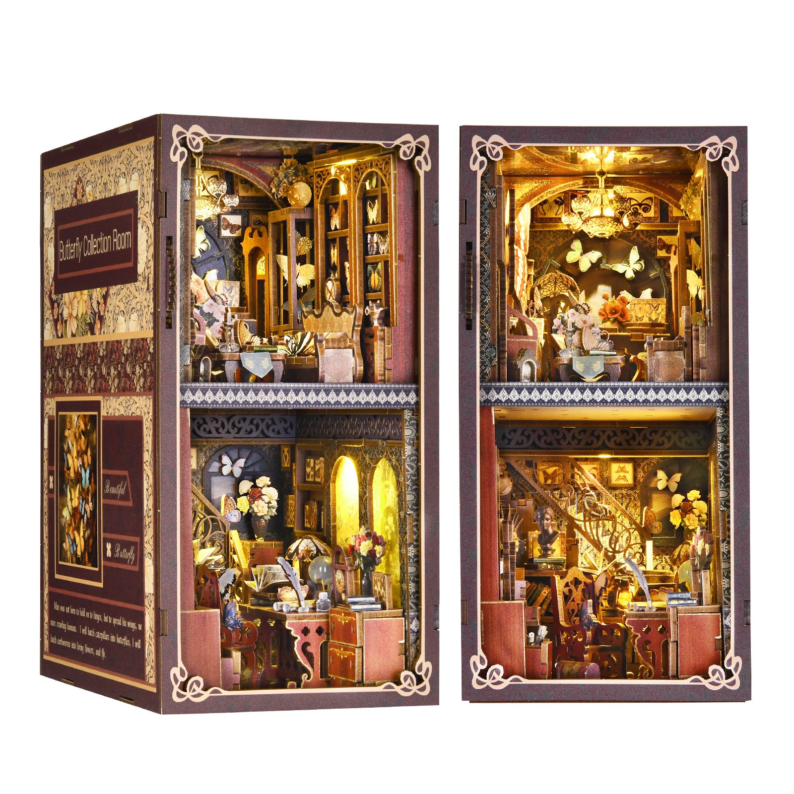 Butterfly Collection Room DIY Book Nook Kit-Book Nook World