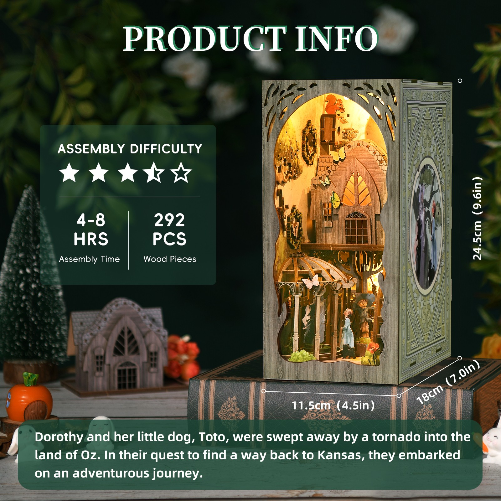 Dorothy's Journey DIY Book Nook Kit-Book Nook World