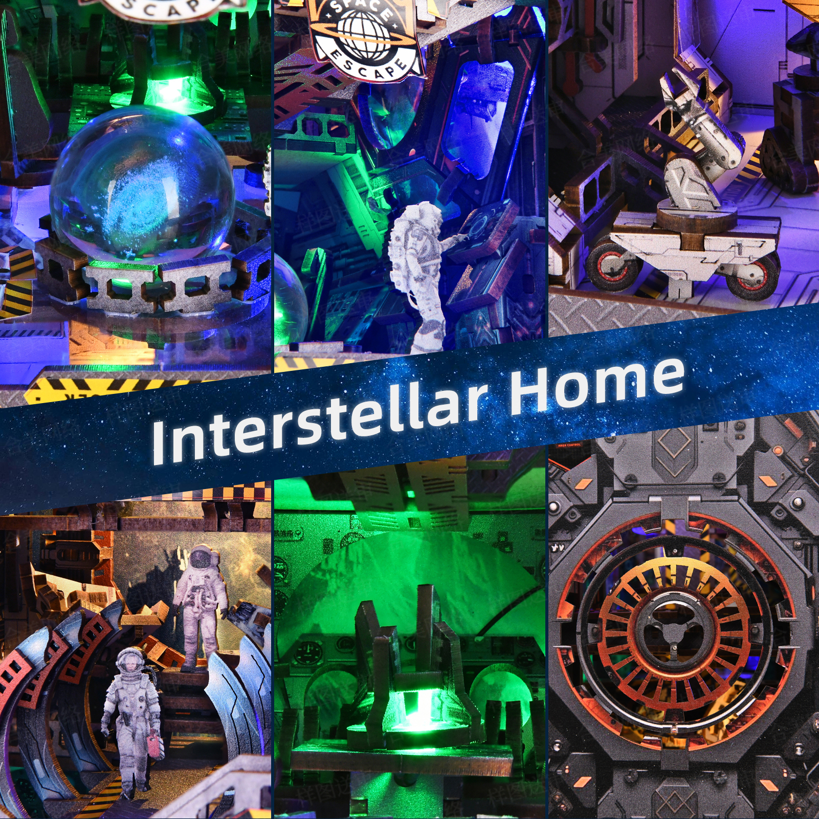 Interstellar Home: The Future Home of Mankind DIY Book Nook Kit-Book Nook World