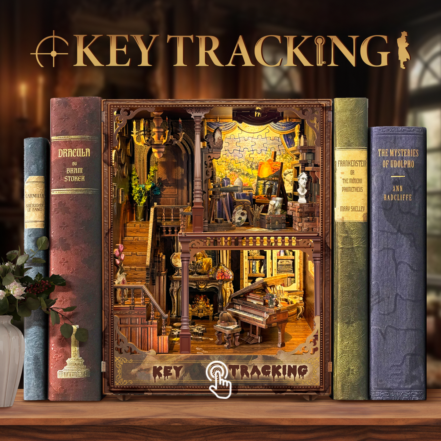 Key Tracking DIY Book Nook Kit-Book Nook World