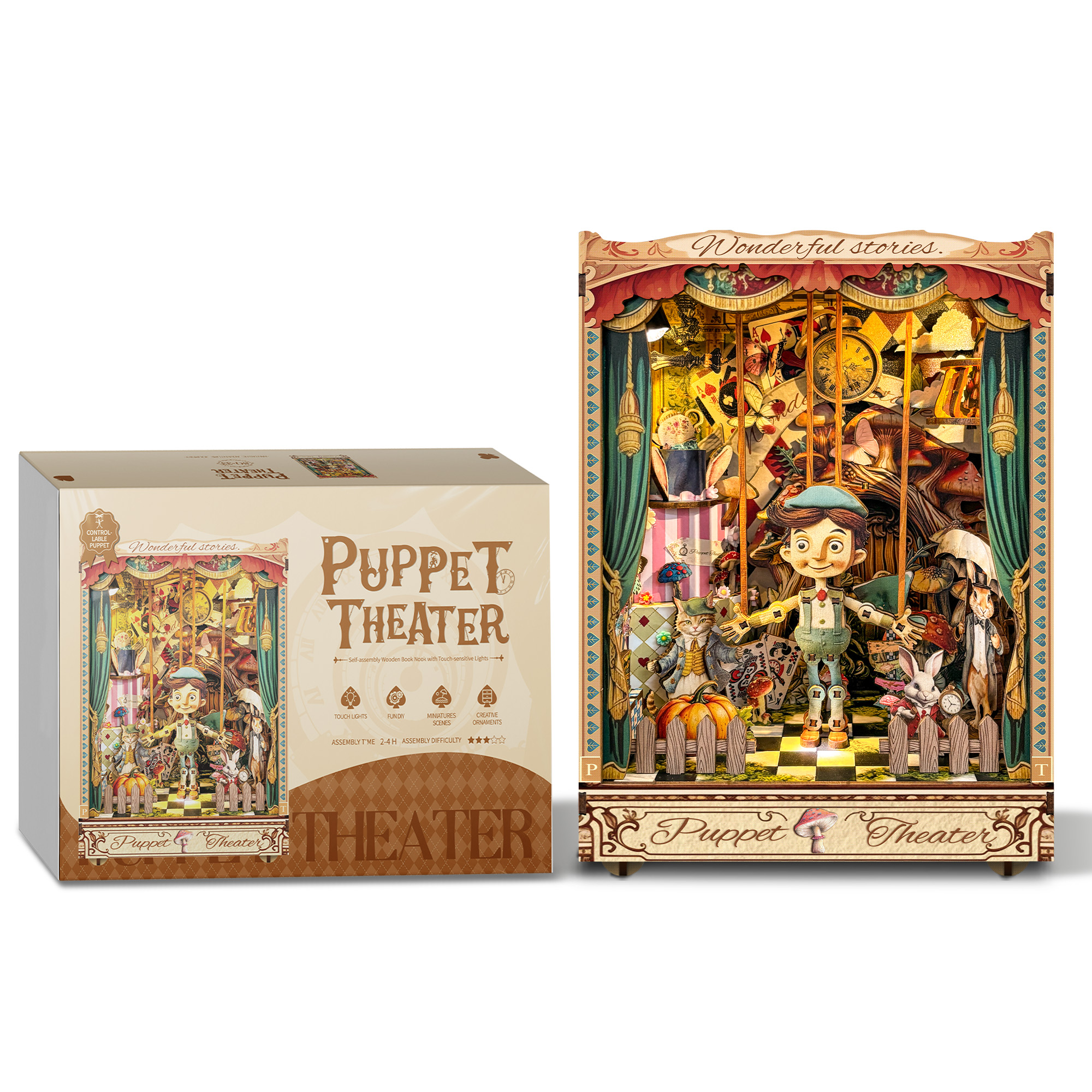 Puppet Theater DIY Book Nook Kit-Book Nook World
