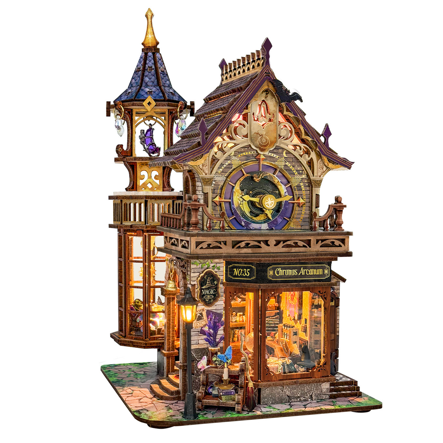 Time Magic Club DIY Miniature Architecture Kit ｜ 3D Wooden Mechanical Puzzles