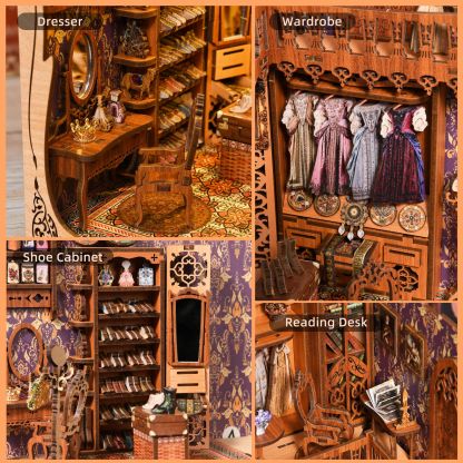 Wardrobe of Duchess DIY Book Nook Kit -Book Nook World
